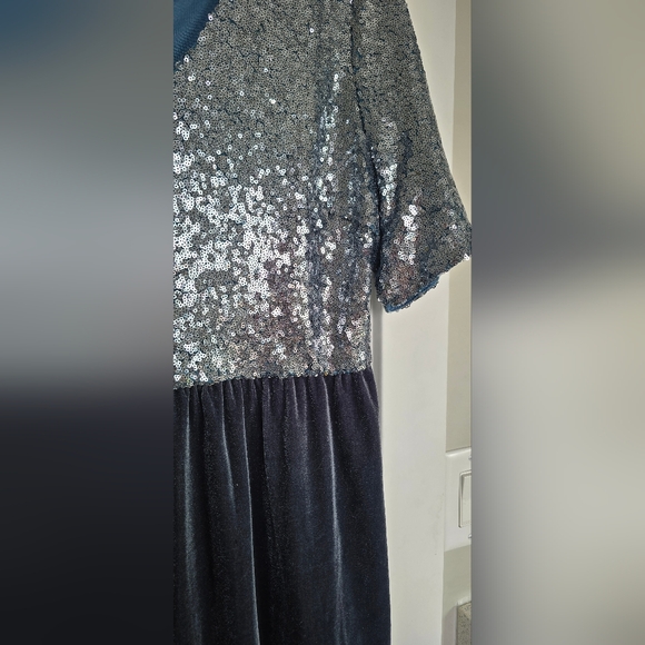Sequin Velvet Dress - Picture 3 of 7